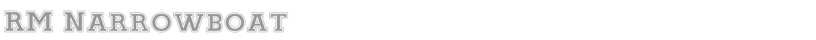 RM Narrowboat font preview