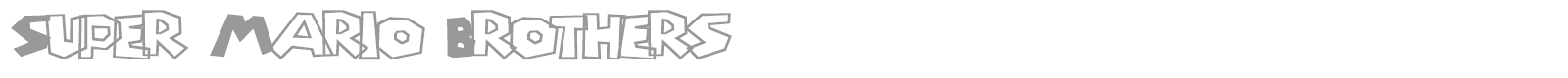 Super Mario Brothers font preview
