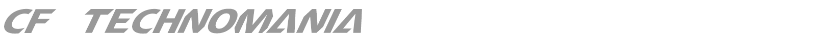 Technomania font preview