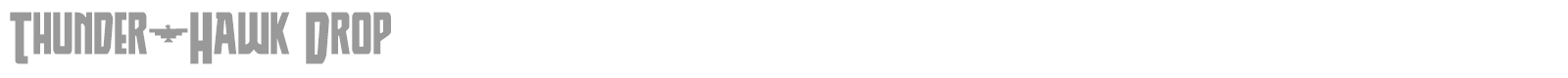Thunder-Hawk Drop font preview
