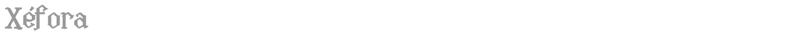 Xefora font preview