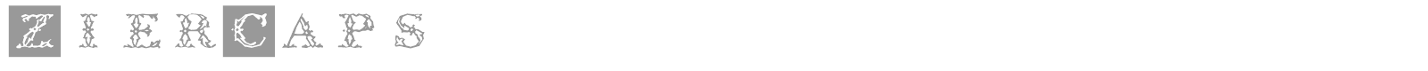 ZierCaps font preview
