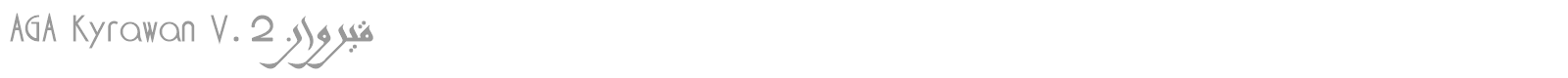 AGA Kyrawan V.2 font preview