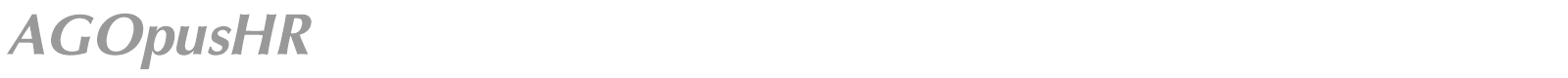 AGOpusHighResolution font preview