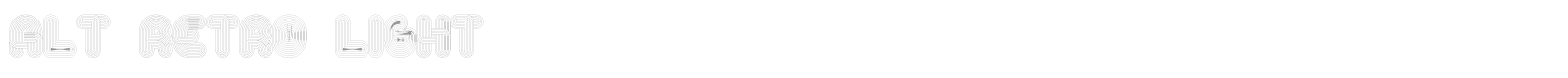 Alt Retro Light font preview
