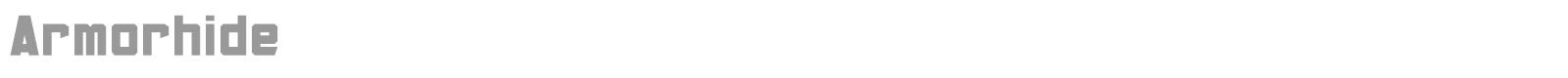 Armorhide font preview