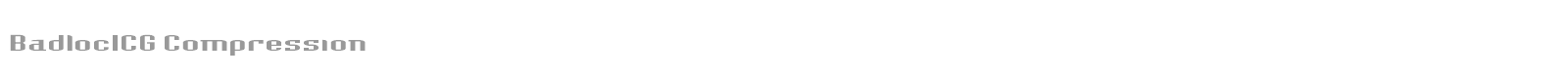 BadlocICG font preview