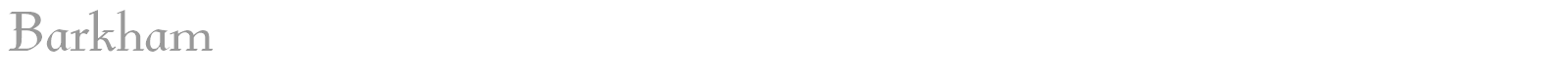 Barkham font preview
