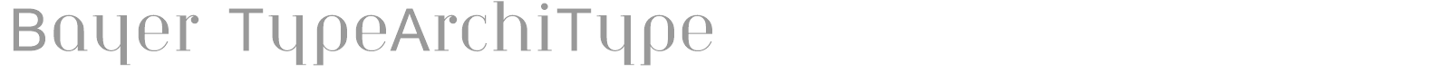 Bayer font preview