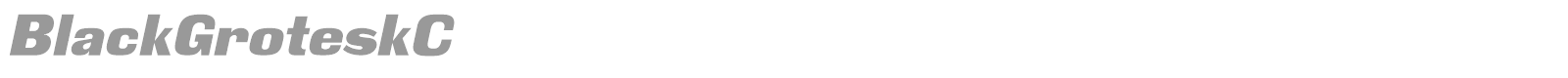 BlackGroteskC font preview