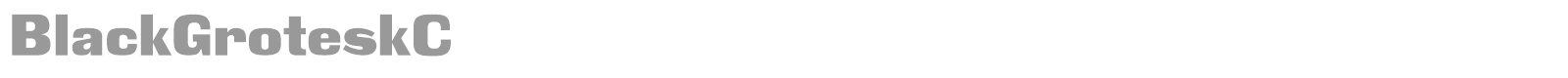 BlackGroteskC font preview