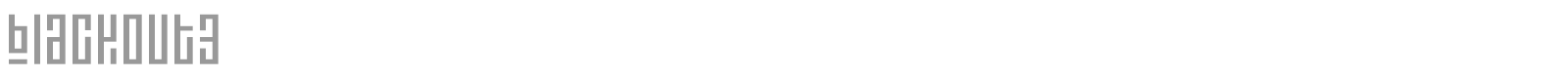 Blackout3 font preview
