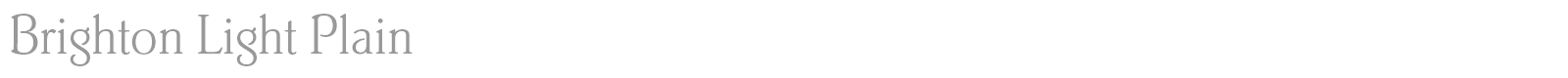 Brighton Light font preview