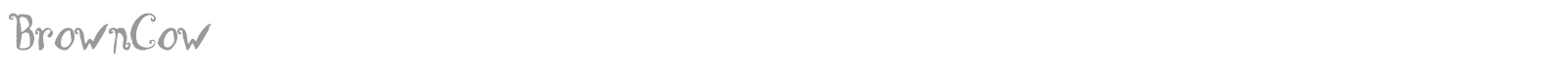 BrownCow font preview