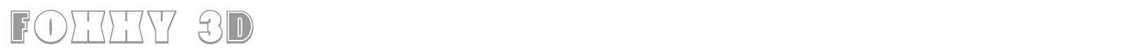 Foxxy font preview