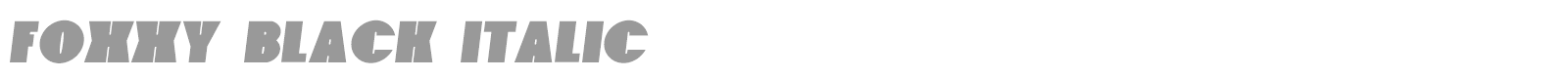Foxxy font preview