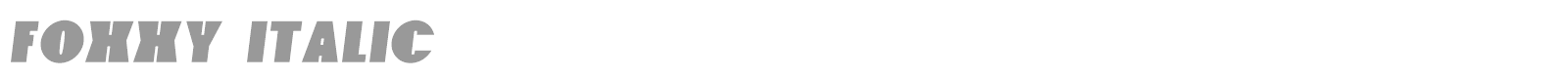 Foxxy font preview