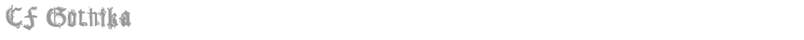 Gothika font preview