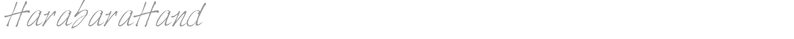 Harabara Hand font preview
