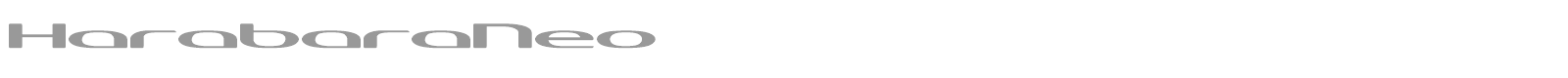 Harabara Neo font preview