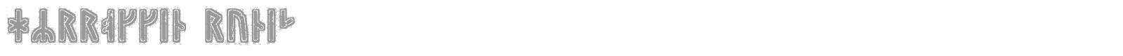 Hyrrokkin Runic font preview
