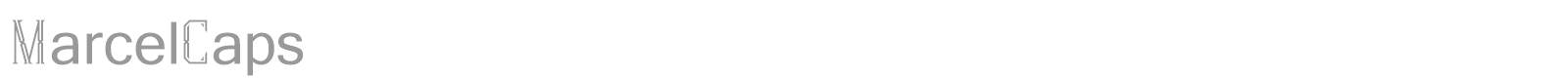 MarcelCaps font preview