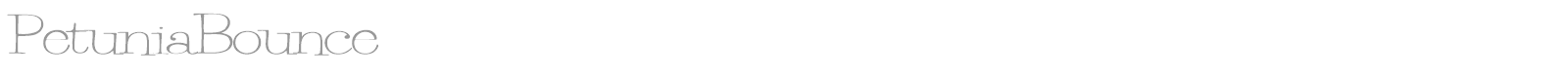 Petunia Bounce font preview