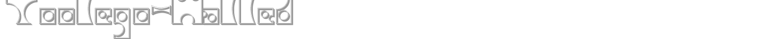 Toolego-Walled font preview