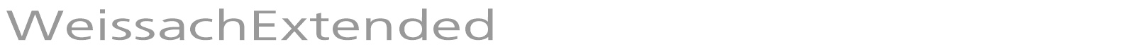 WeissachExtended font preview