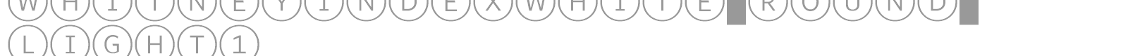 WhitneyIndexWhite-Round-Light1 font preview