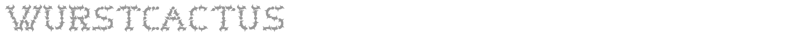 WurstCactus font preview