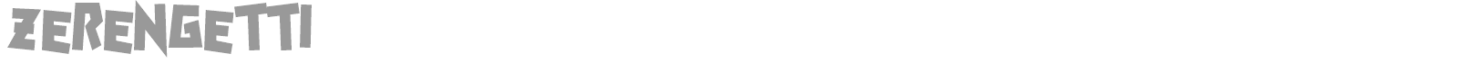 Zerengetti font preview