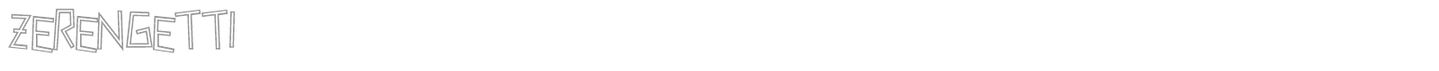 Zerengetti font preview