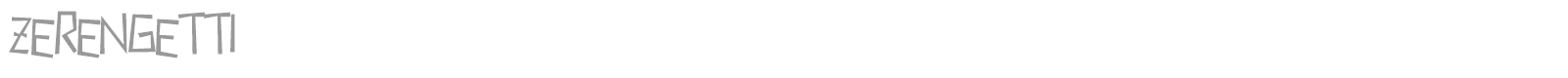 Zerengetti font preview