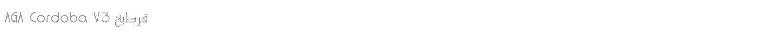 AGA Cordoba V3 font preview