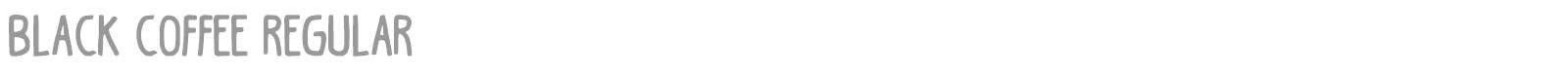Black Coffee font preview