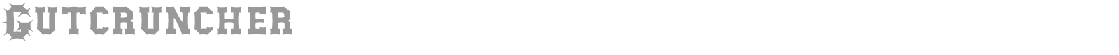 Gutcruncher font preview
