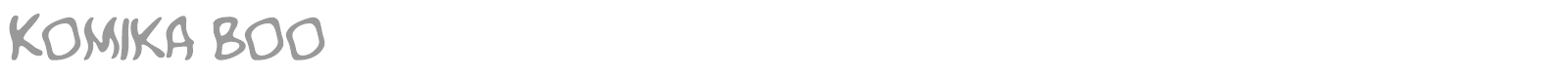 Komika Boo font preview