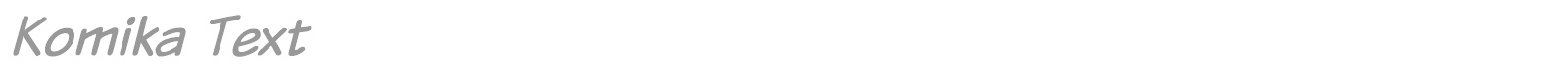 Komika Text font preview