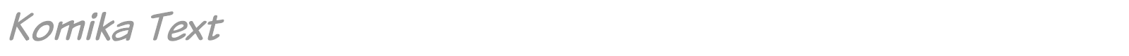 Komika Text font preview