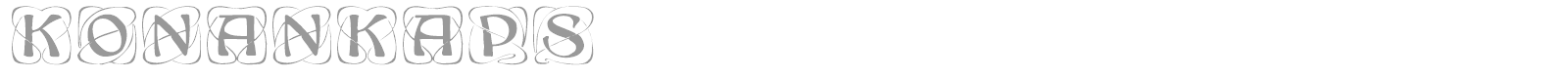 KonanKaps font preview