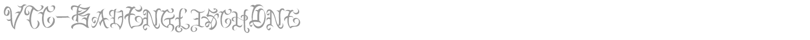 VTC Bad Englisch One font preview
