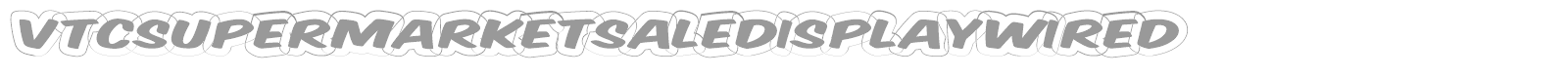 VTC Supermarket Sale font preview