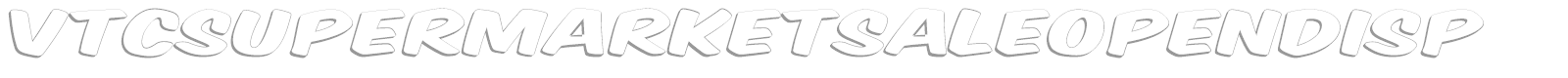 VTC Supermarket Sale font preview