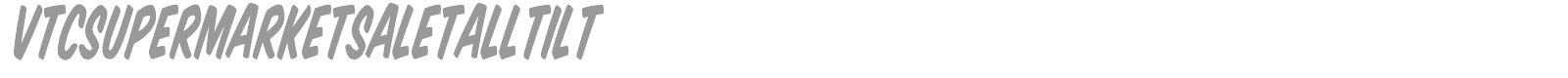 VTC Supermarket Sale font preview
