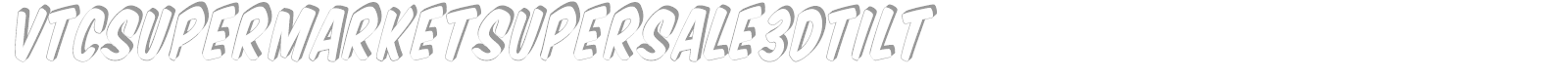 VTC Supermarket Sale font preview