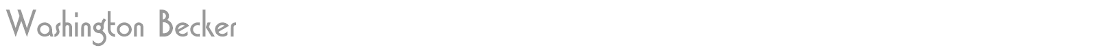 Washington Becker font preview