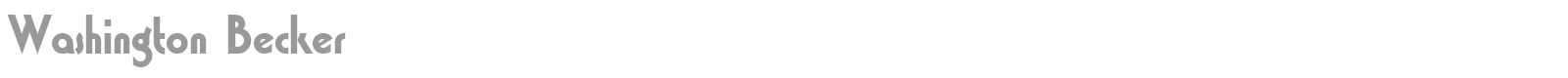 Washington Becker font preview