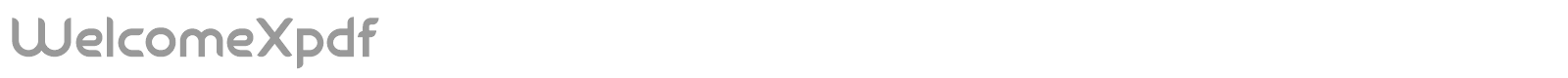 WelcomeXpdf font preview