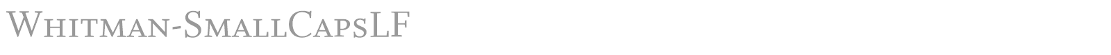 Whitman-SmallCapsLF font preview